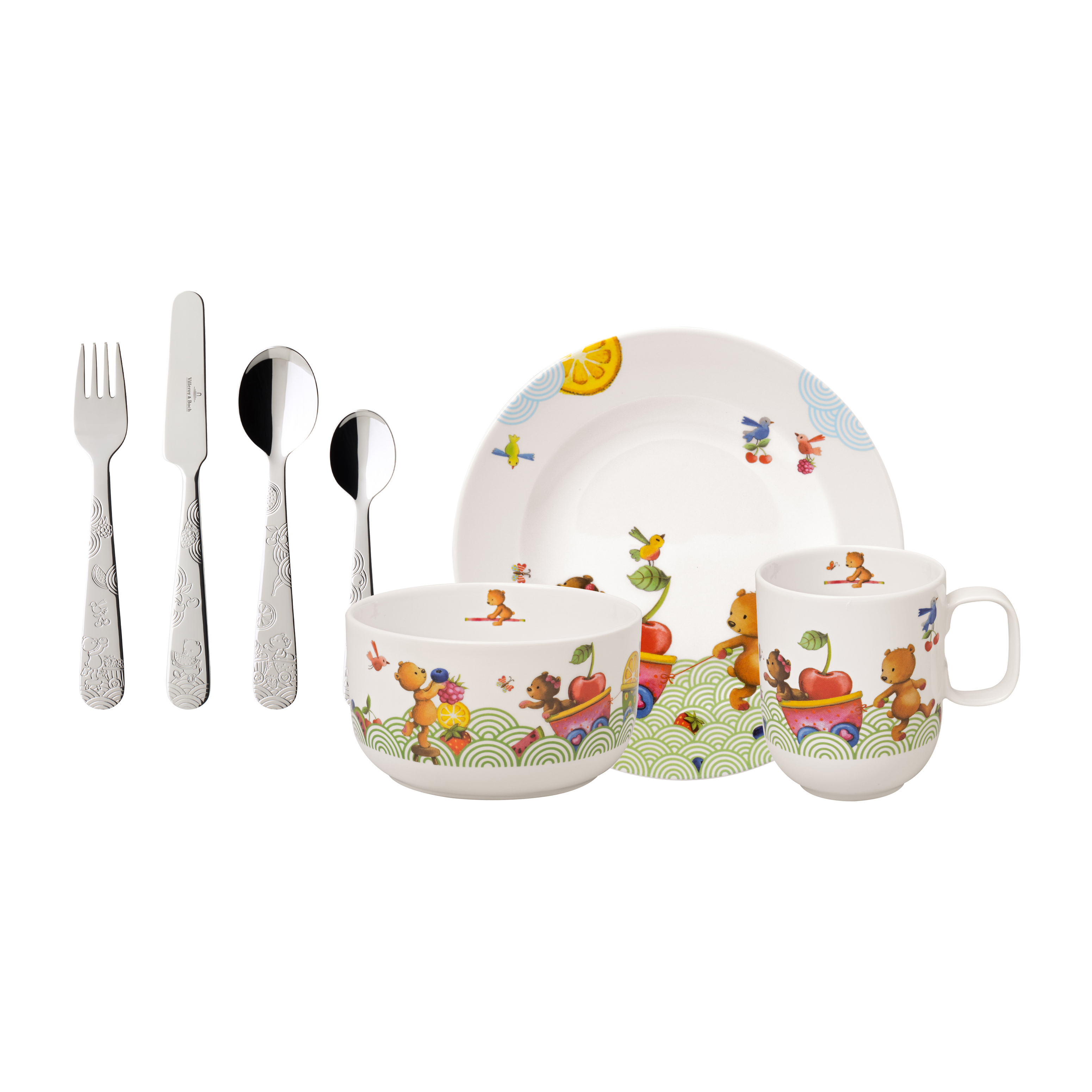 Villeroy & Boch - Happy as a Bear - Vaso infantil (2 unidades, 3.346 in,  cristal apto para lavaplatos)