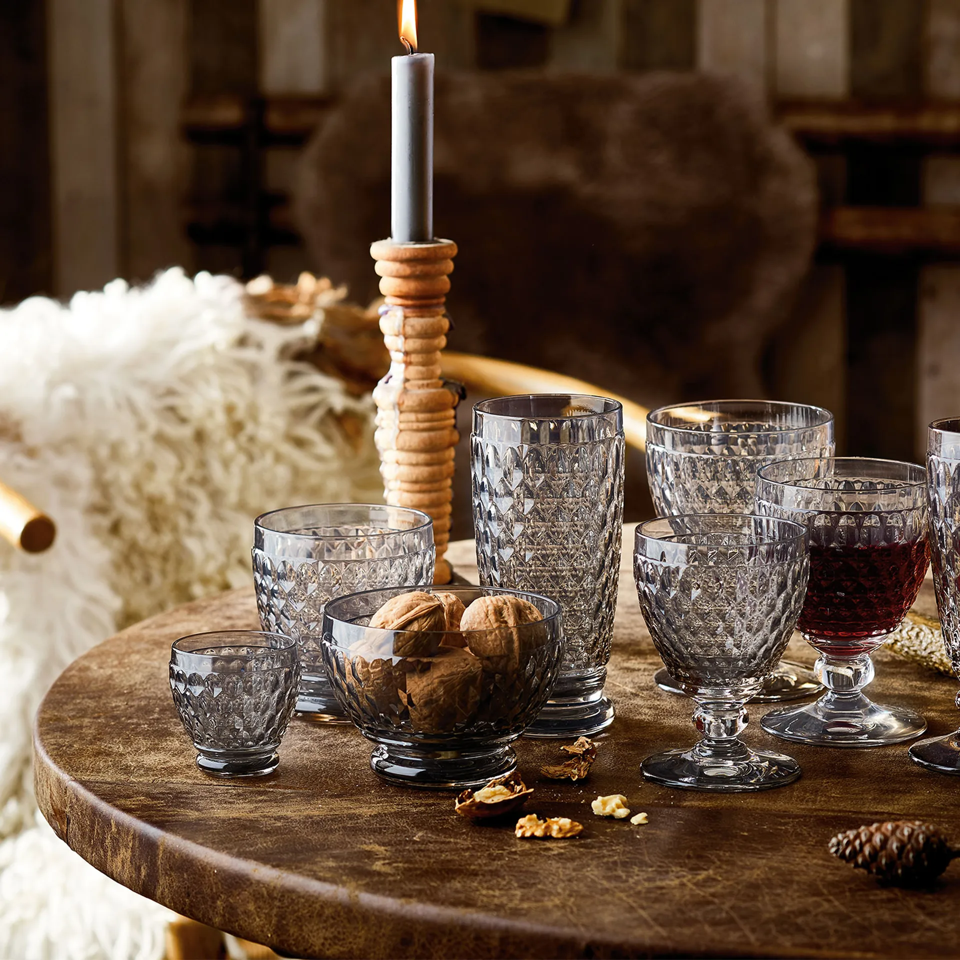 Vaso de agua con pie Boston 35 cl, Smoke Villeroy & Boch