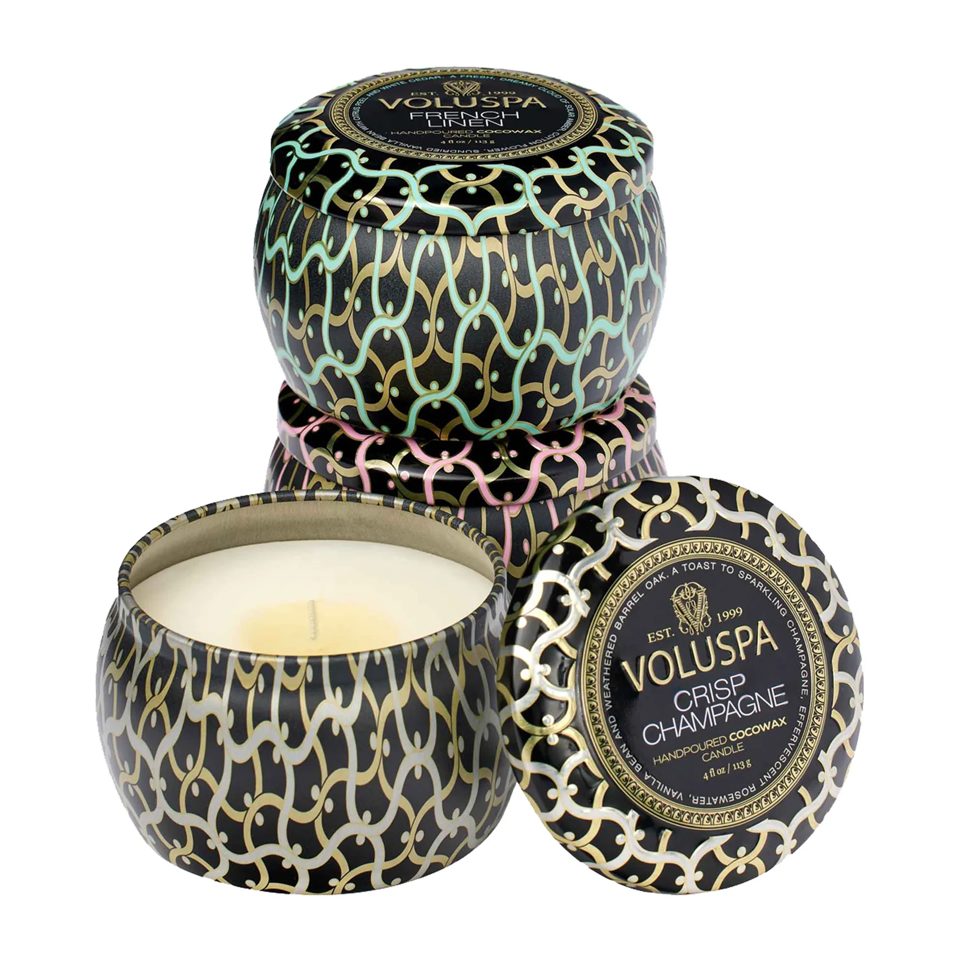 Set de regalo Maison Noir Minitin, 3 velas, 2022 Voluspa