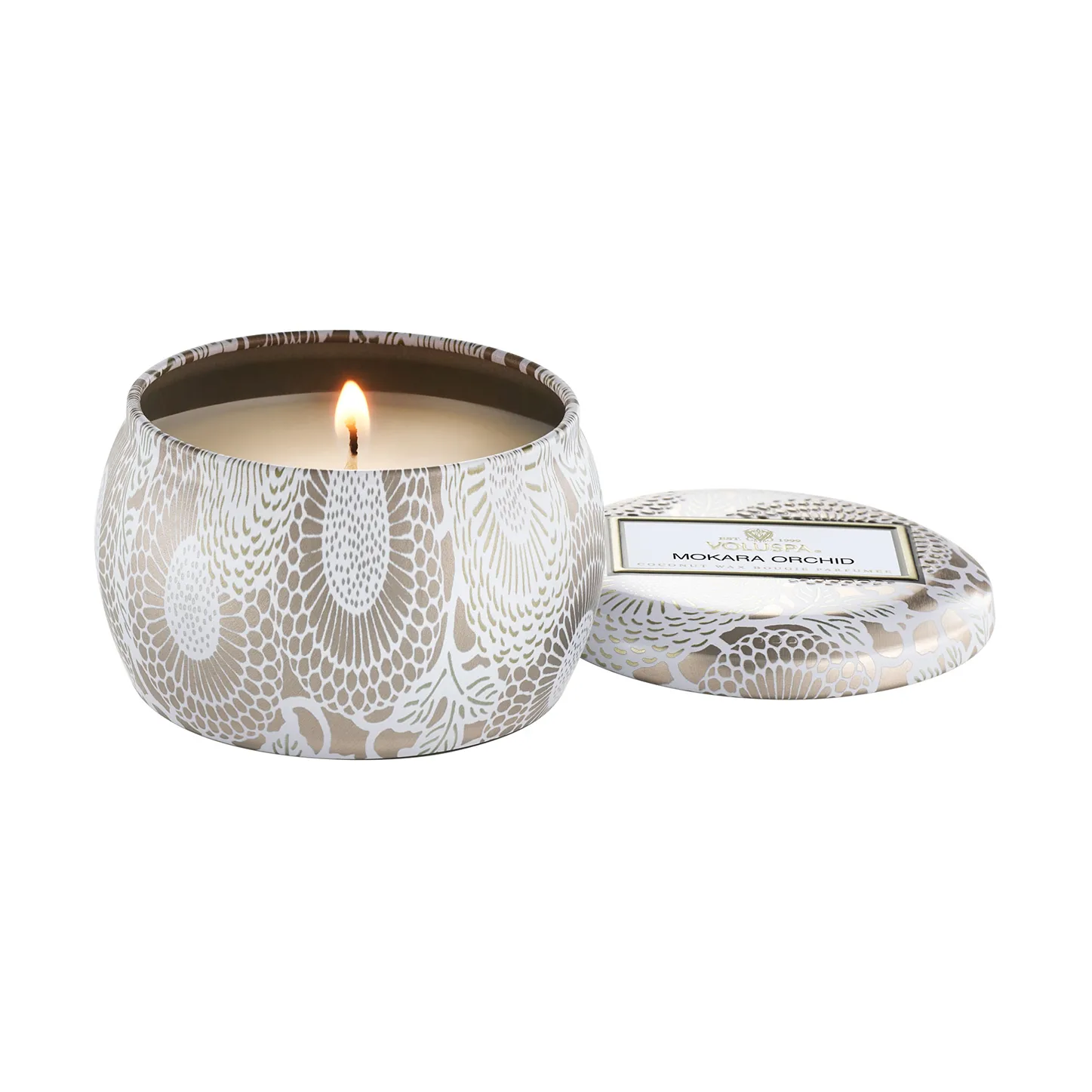 Vela aromática Japonica Mini Tin 25 horas, Orquídea Mokara Voluspa