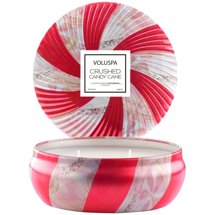Vela perfumada 3-wick in tin Limited Edition 40 horas - Crushed Candy Cone - Voluspa