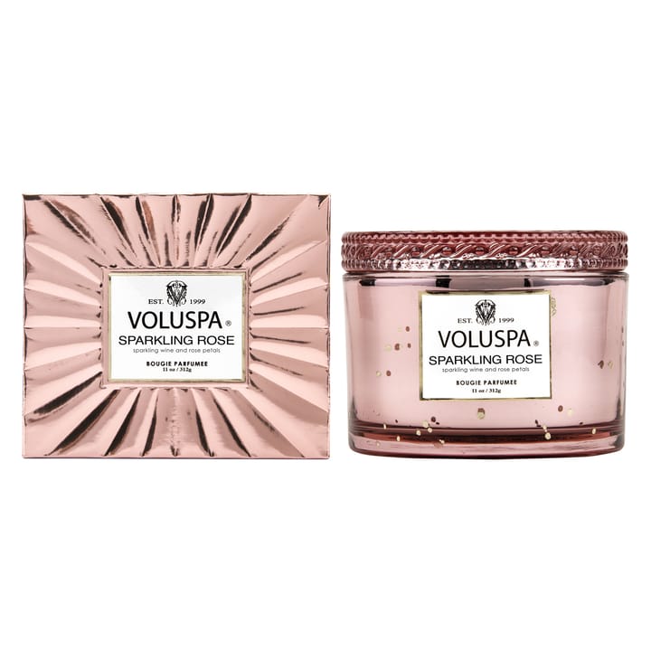 Vela perfumada Boxed Corta Maison 45 horas, Sparkling Rose Voluspa