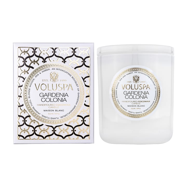 Vela perfumada Classic Maison Blanc 60 horas - Gardenia Colonia - Voluspa