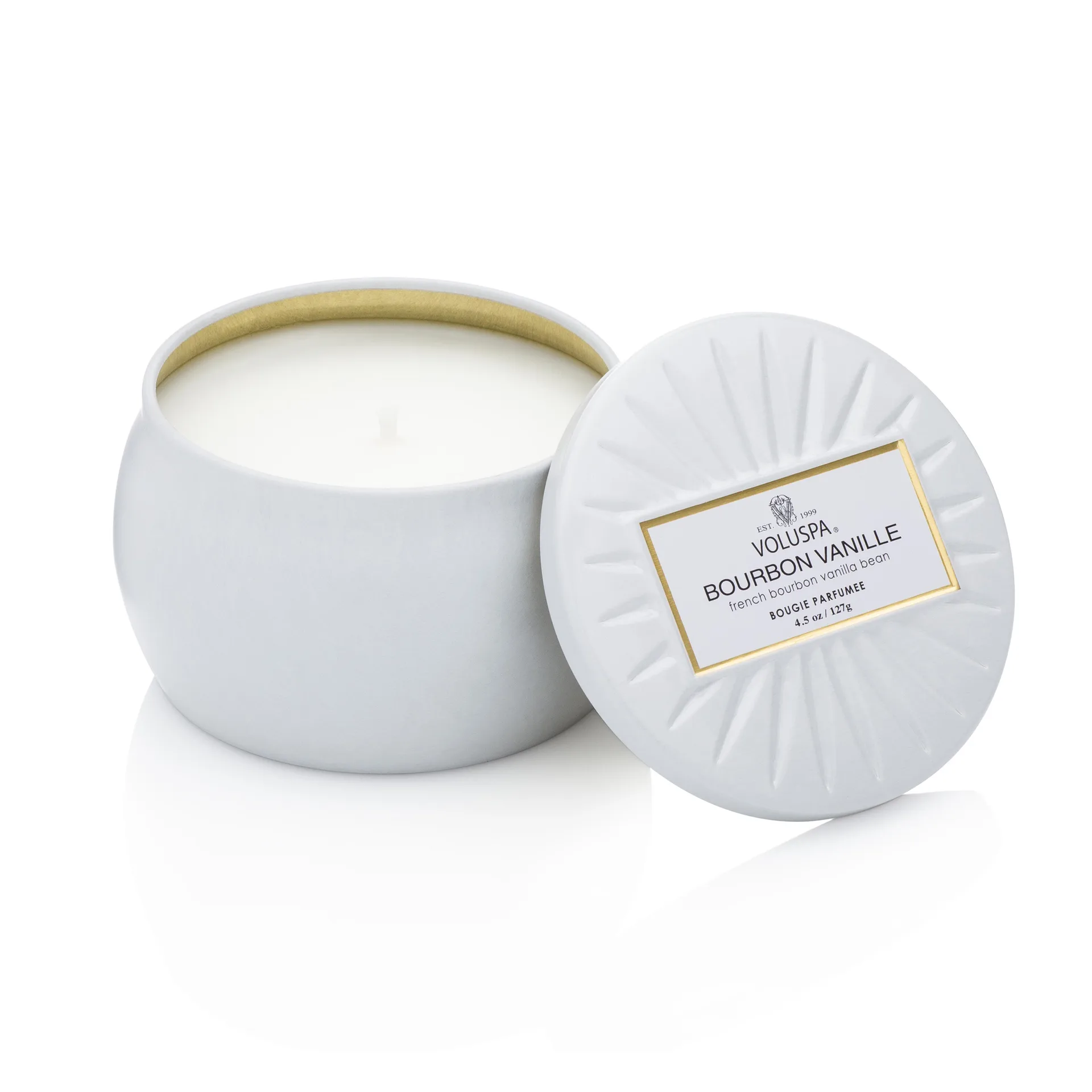 Vela perfumada Decorative Tin 25h, Bourbon Vanille Voluspa