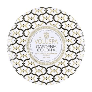 Vela perfumada Maison Blanc 3-wick Tin 40 horas - Gardenia Colonia - Voluspa