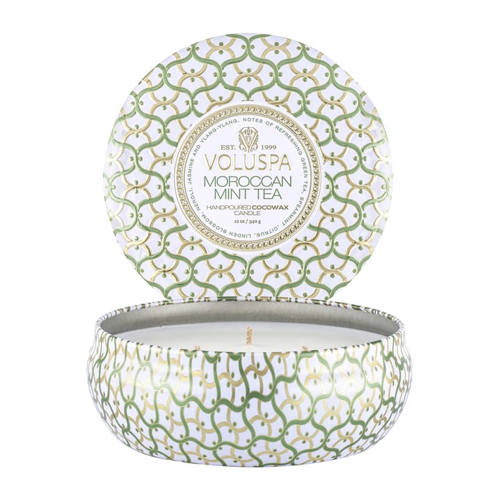 Vela perfumada Maison Blanc 3-wick Tin 40 horas - Moroccan Mint Tea - Voluspa