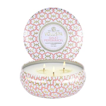 Vela perfumada Maison Blanc 3-wick Tin 40 horas - Saijo Persimmon - Voluspa
