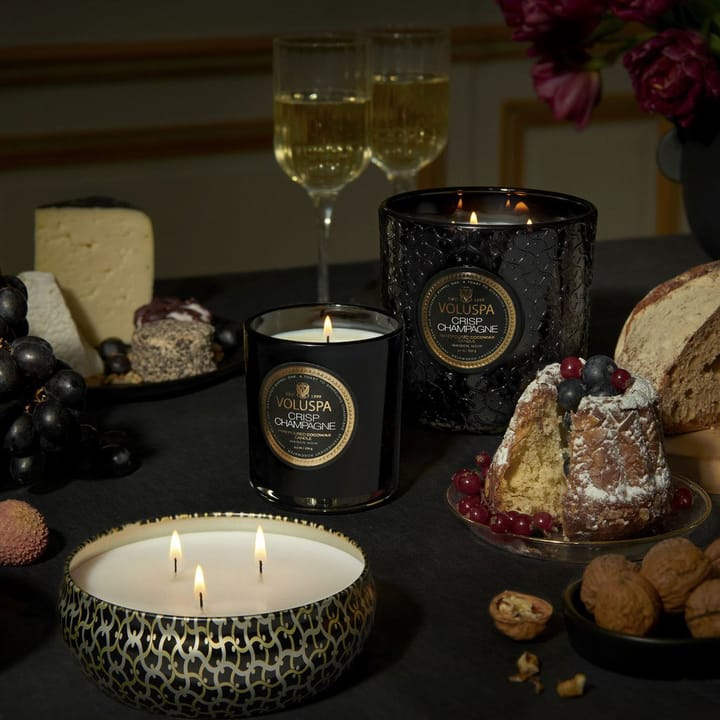 Vela perfumada Maison Noir 3-wick Tin 40 horas, Crisp Champagne Voluspa