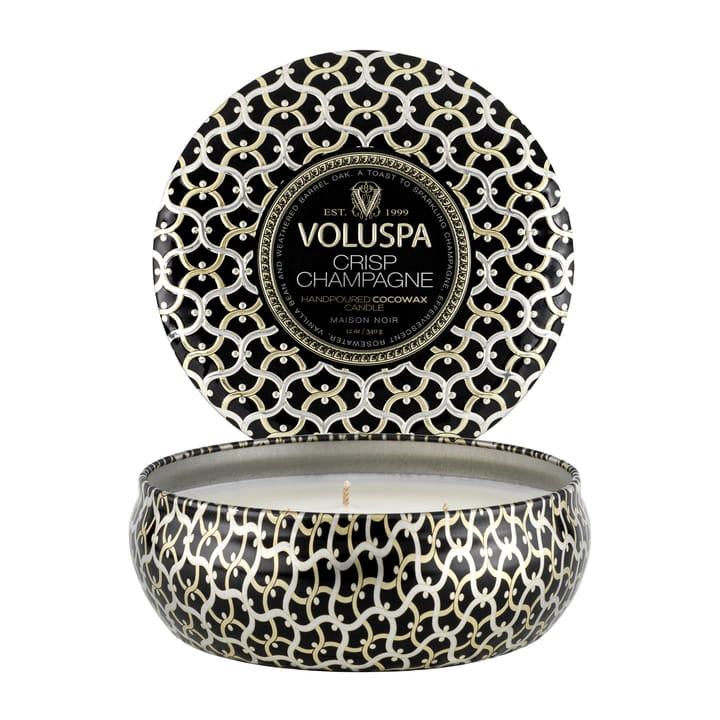 Vela perfumada Maison Noir 3-wick Tin 40 horas - Crisp Champagne - Voluspa