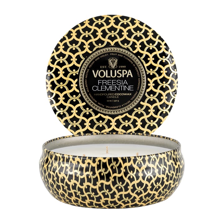 Vela perfumada Maison Noir 3-wick Tin 40 horas - Freesia Clementine - Voluspa