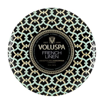 Vela perfumada Maison Noir 3-wick Tin 40 horas - French Linen - Voluspa