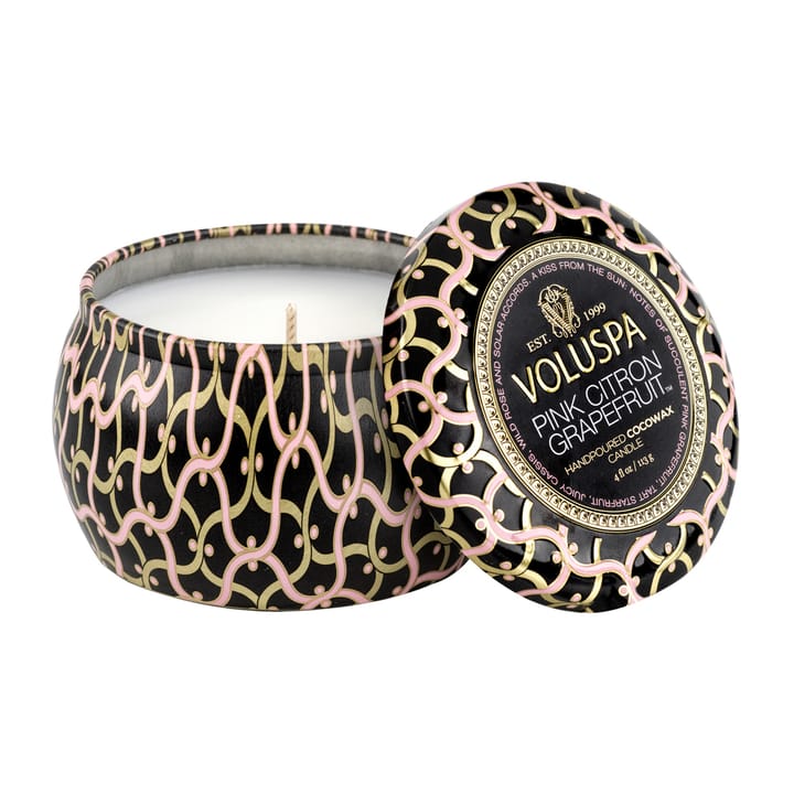 Vela perfumada Maison Noir Mini Tin 25 horas - Pink Citron Grapefruit - Voluspa