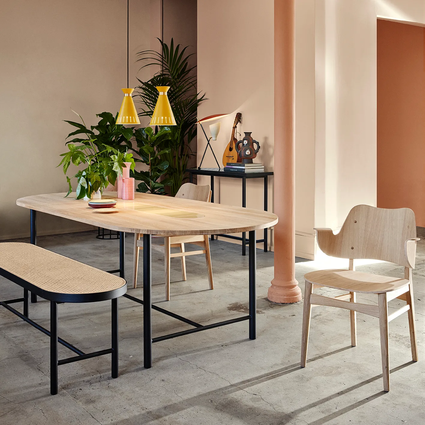 Banco Be My Guest 140 cm, Caña Warm Nordic