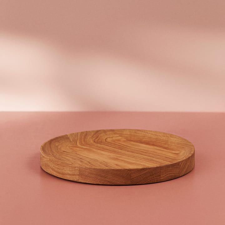 Bandeja redonda Carved Wood - Roble - Warm Nordic