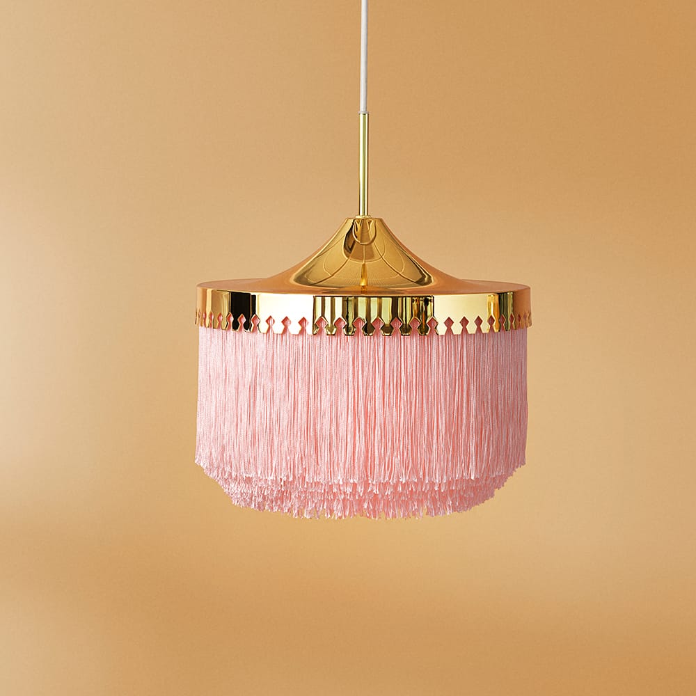 Lámpara colgante Fringe, Cream white, pequeño Warm Nordic