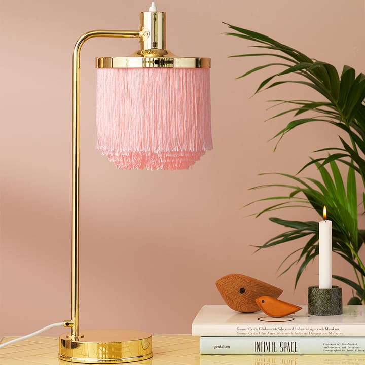 Lámpara de mesa Fringe, Pale pink Warm Nordic