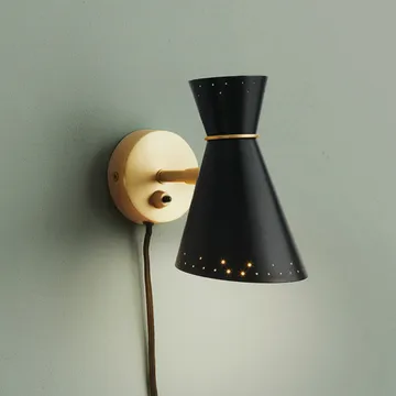 Lámpara de pared Bloom - Black noir/warm white, stripe - Warm Nordic