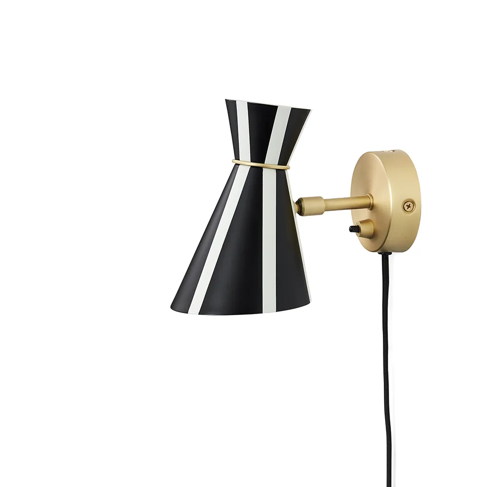 Lámpara de pared Bloom, Black noir/warm white, stripe Warm Nordic