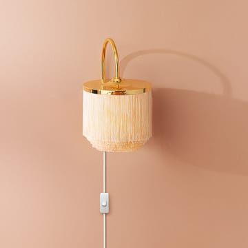 Lámpara de pared Fringe - Pale pink, acero chapado en latón - Warm Nordic