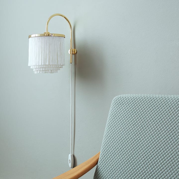 Lámpara de pared Fringe, Pale pink, acero chapado en latón Warm Nordic
