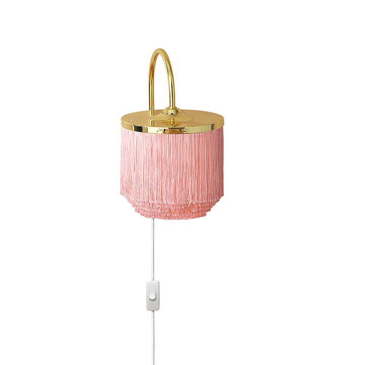 Lámpara de pared Fringe, Pale pink, acero chapado en latón Warm Nordic