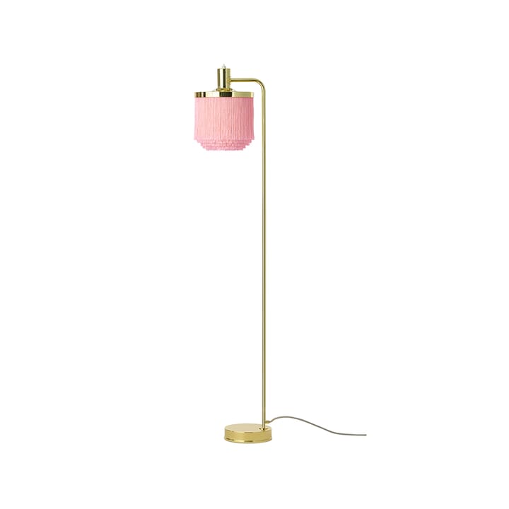 Lámpara de pie Fringe - Pale pink, acero chapado en latón - Warm Nordic