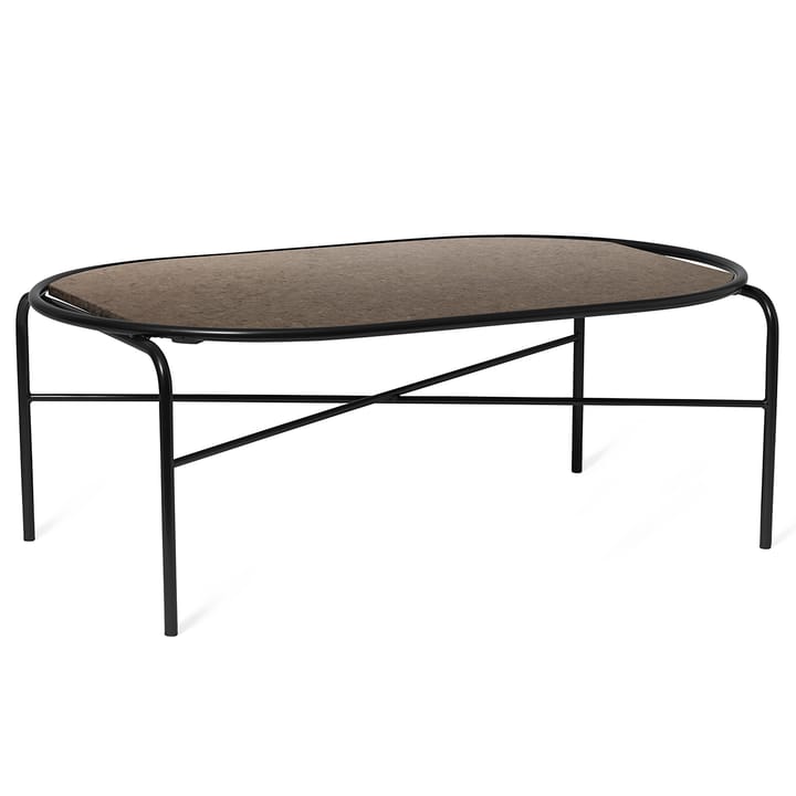 Mesa auxiliar ovalada Secant granito, Antique brown Warm Nordic