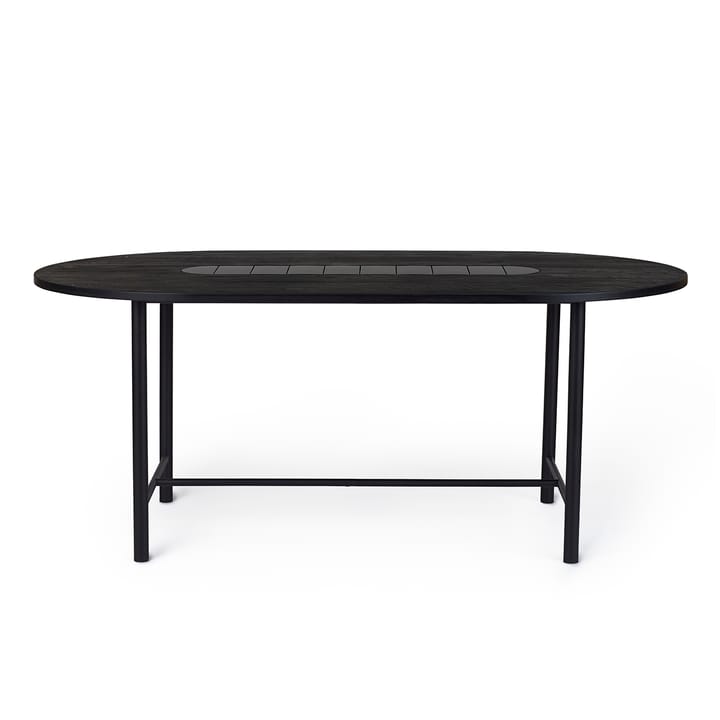 Mesa Be My Guest 180 cm - Roble aceitado negro-negro - Warm Nordic