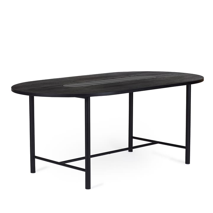 Mesa Be My Guest 180 cm, Roble aceitado negro-negro Warm Nordic