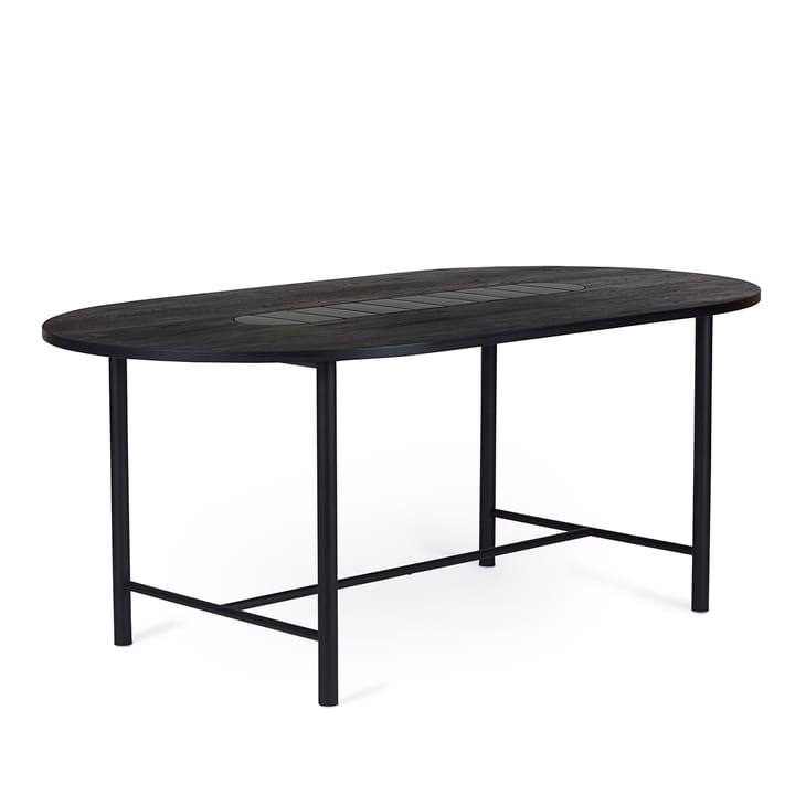 Mesa Be My Guest 180 cm - Roble aceitado negro-negro - Warm Nordic