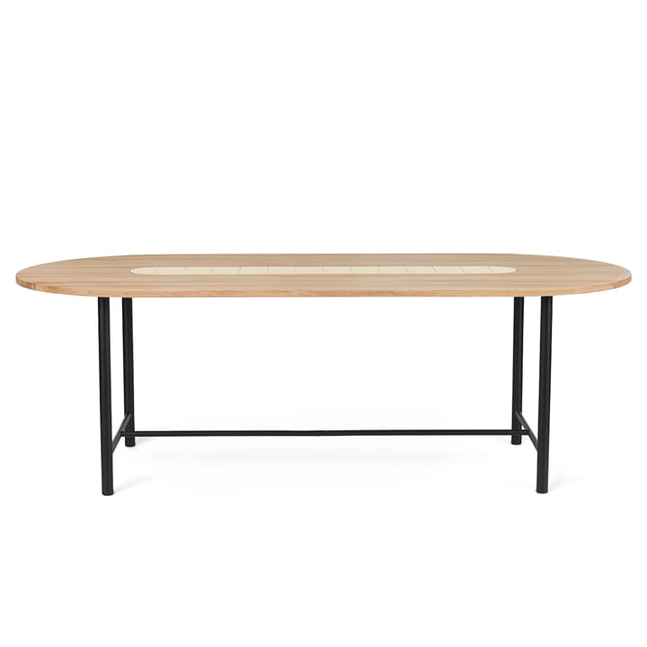 Mesa Be My Guest 220 cm, Roble aceitado blanco-amarillo Warm Nordic