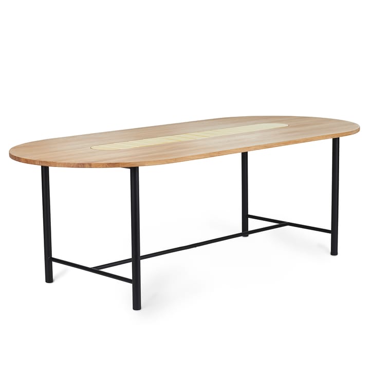 Mesa Be My Guest 220 cm, Roble aceitado blanco-amarillo Warm Nordic