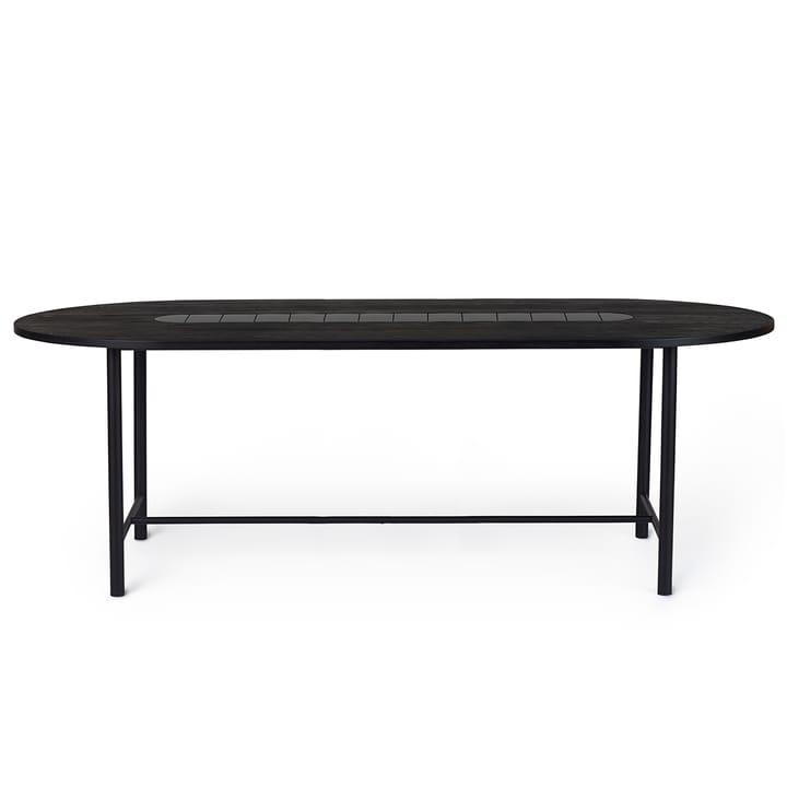 Mesa Be My Guest 220 cm - Roble aceitado negro-negro - Warm Nordic