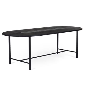 Mesa Be My Guest 220 cm - Roble aceitado negro-negro - Warm Nordic