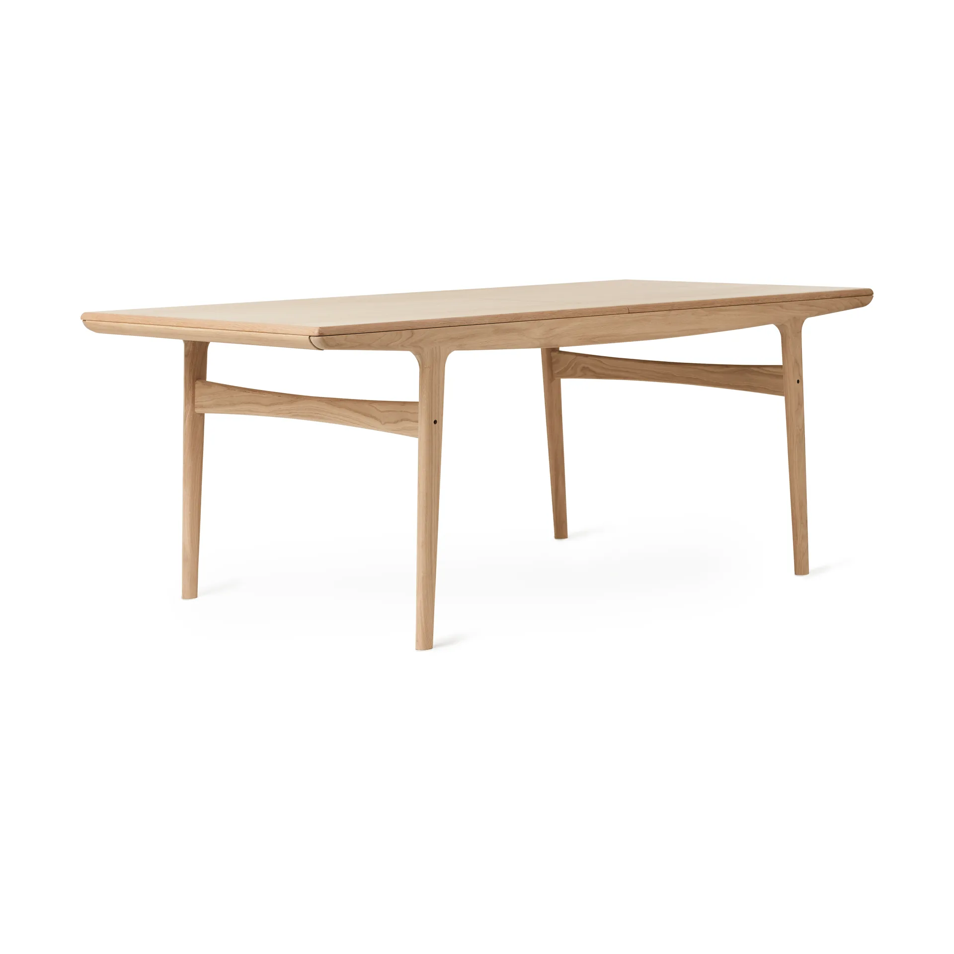 Mesa Evermore con 2 extensiones de 45 cm cada una, Natural oak, 190 cm Warm Nordic