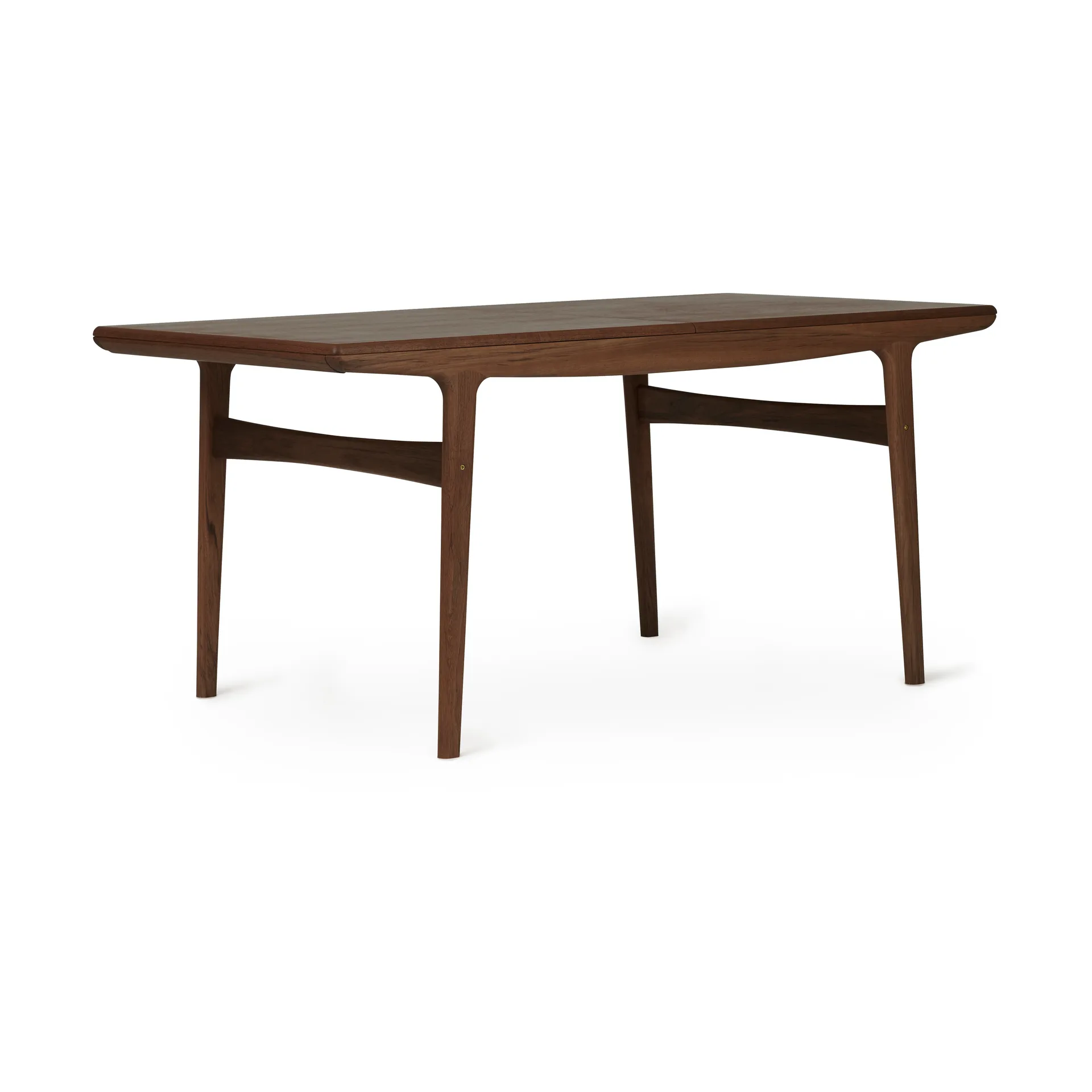 Mesa Evermore con 2 extensiones de 45 cm cada una, Oiled walnut, 160 cm Warm Nordic