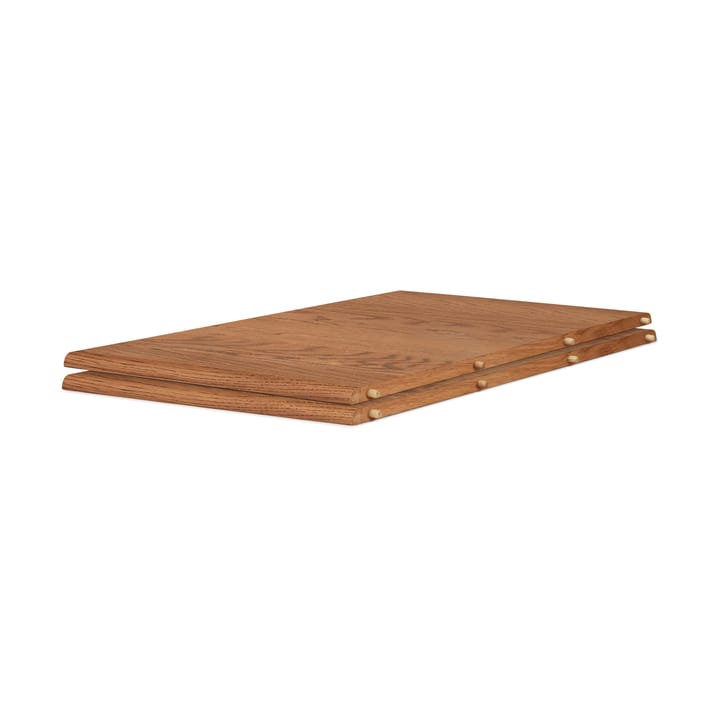 Mesa Evermore con 2 extensiones de 45 cm cada una, Teak oiled oak, 160 cm Warm Nordic
