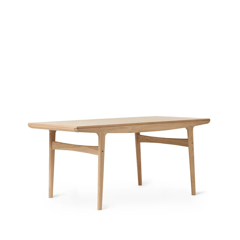 Mesa Evermore, Roble aceitado blanco, 160 cm Warm Nordic