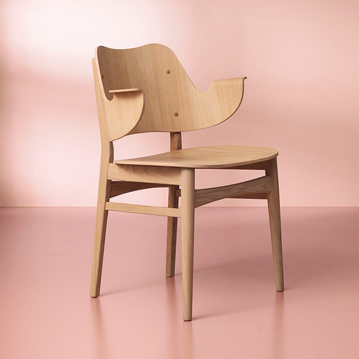 Silla Gesture, Roble aceitado blanco Warm Nordic