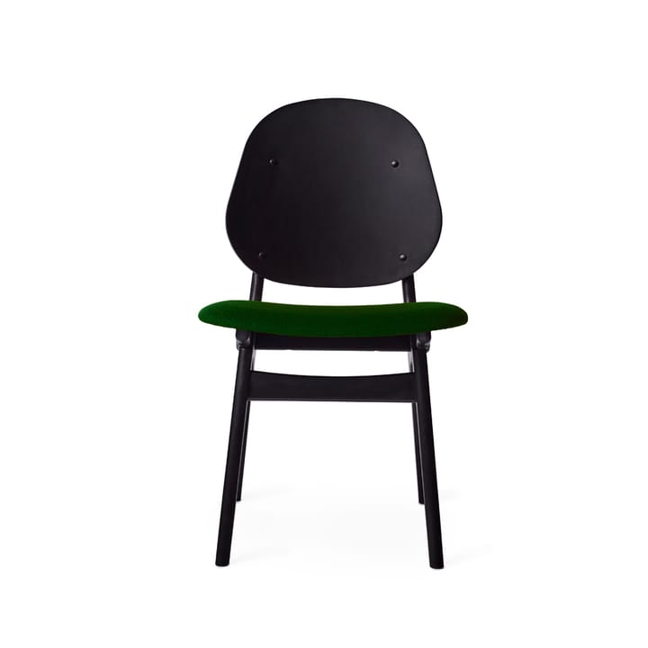 Silla Noble - Tela moss green, base de haya lacada en negro - Warm Nordic