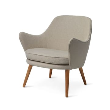 Sillón Dwell - Barnum 2 sand-patas de roble ahumado - Warm Nordic