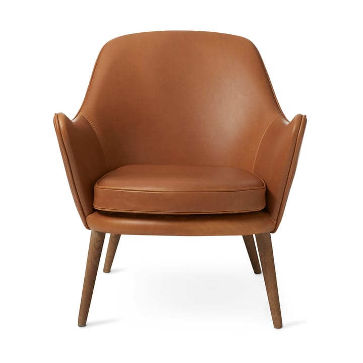 Sillón Dwell, Silk 250 camel-patas de roble ahumado Warm Nordic