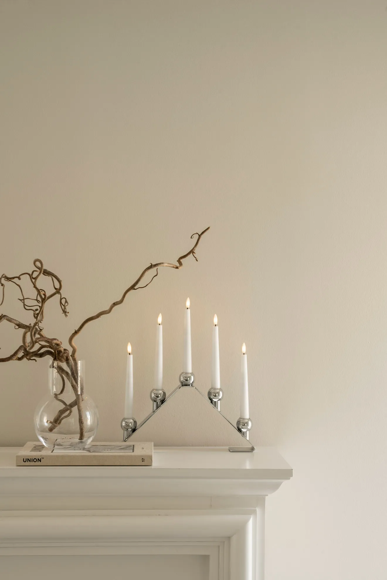 Candelabro de Adviento Luna, Chrome Watt & Veke