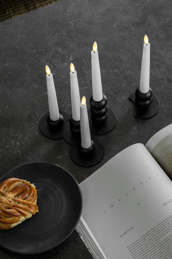 Candelabro Lykke combinable incl. 5 velas LED, Black Watt & Veke