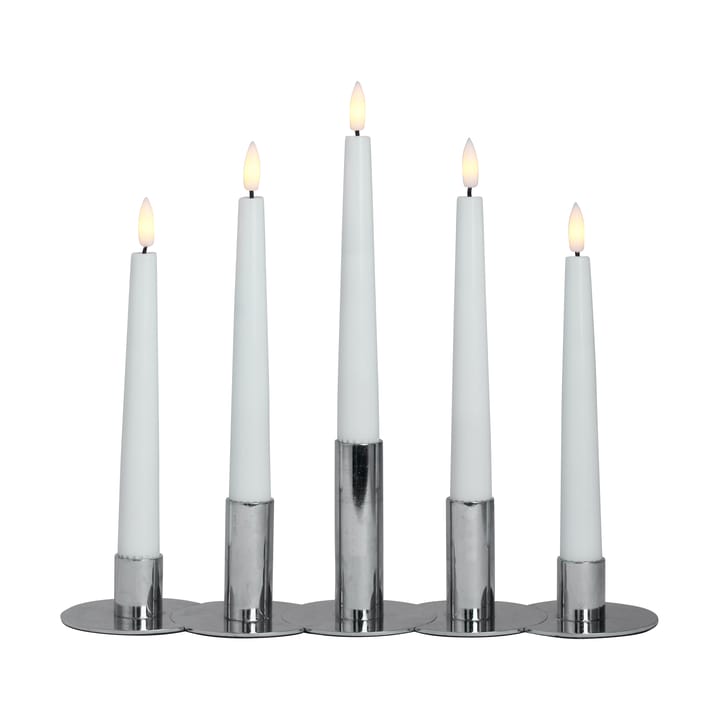 Candelabro Lykke combinable incl. 5 velas LED, Chrome Watt & Veke