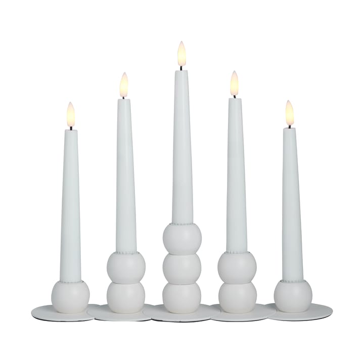 Candelabro Lykke combinable incl. 5 velas LED - White - Watt & Veke