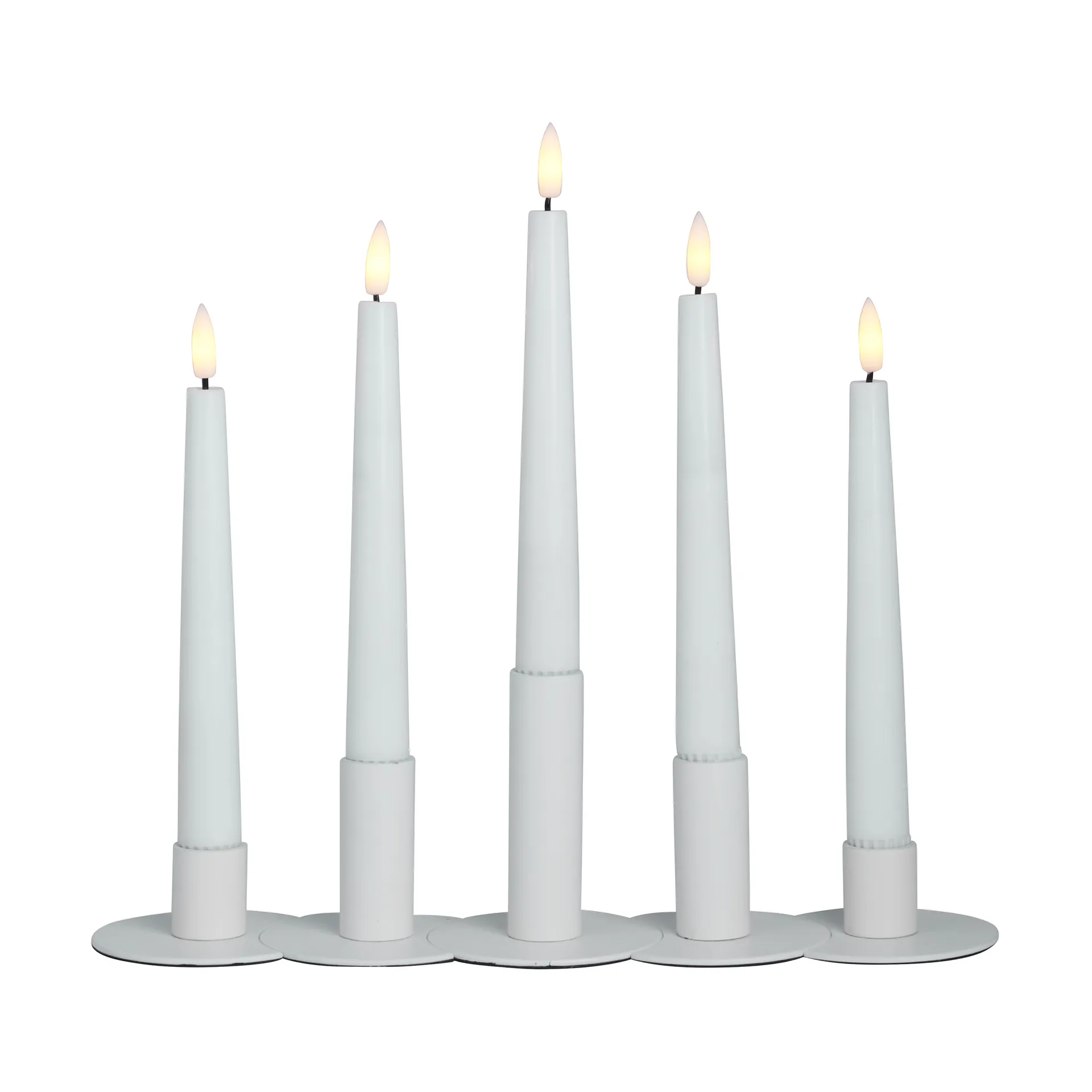 Candelabro Lykke combinable incl. 5 velas LED, White Watt & Veke