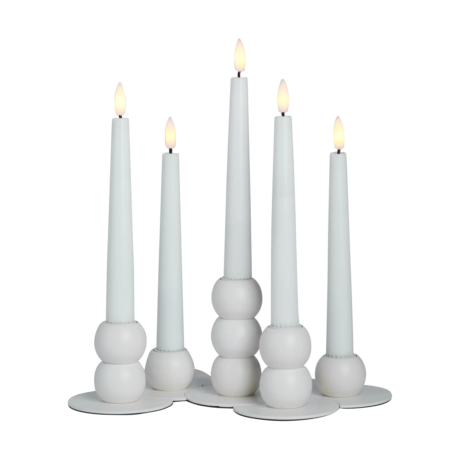 Candelabro Lykke combinable incl. 5 velas LED, White Watt & Veke
