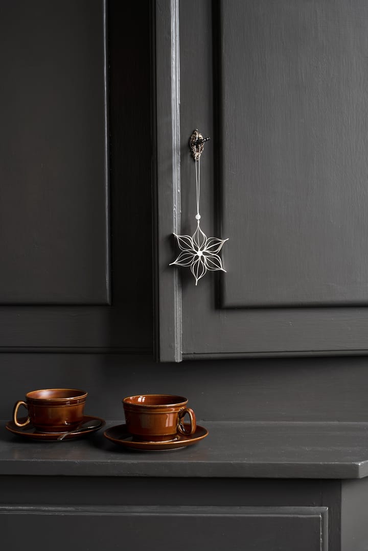 Colgante de navidad Star Ø13 cm, blanco Watt & Veke