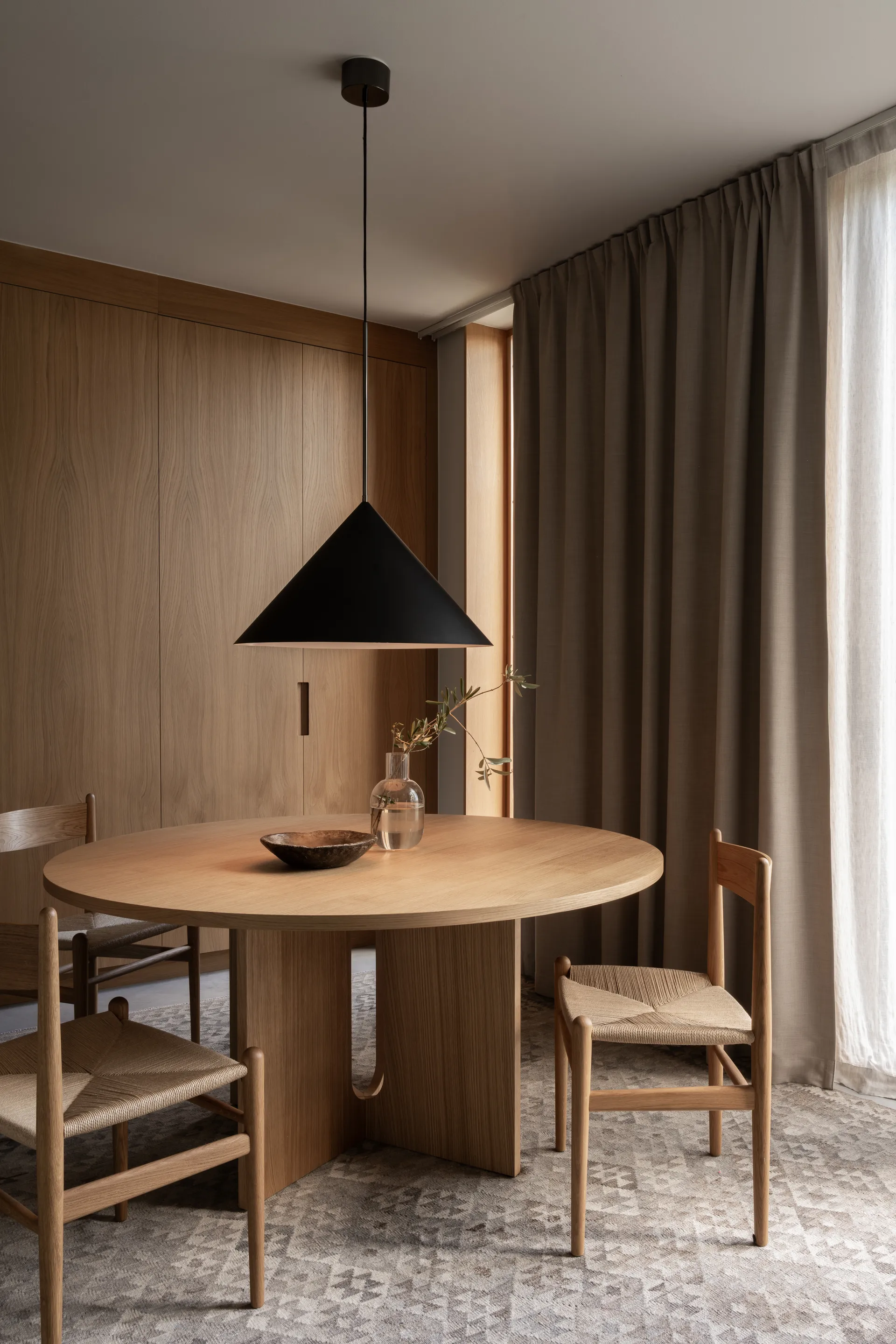 Colgante Kuro , Negro, Ø65×36 cm Watt & Veke